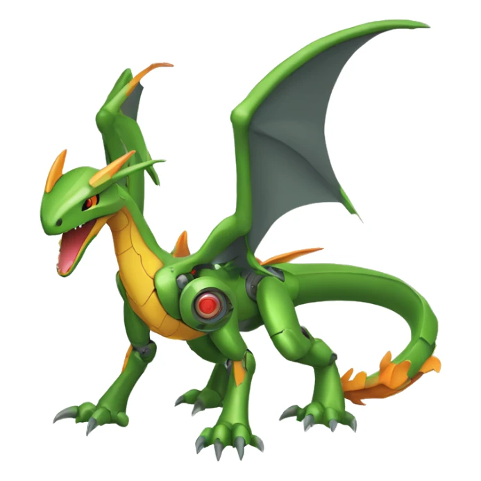 Mechanical Flygon-dragon-Charizard-raptor-Medabot-Mecha full body sticker