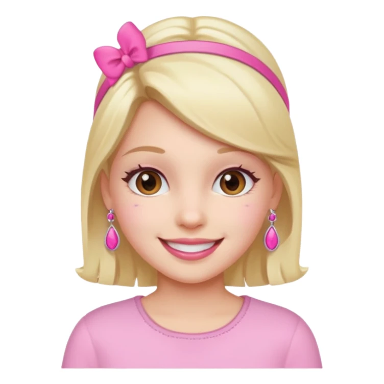 Aesthetic girl with pink accessories  sticker