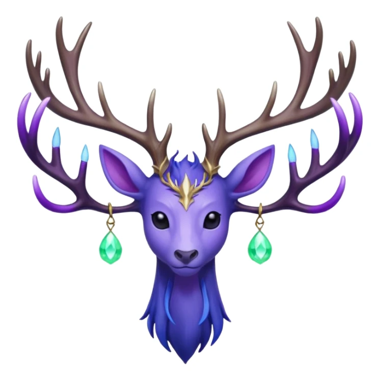Pokemon legendary cian and purple  xerneas sticker