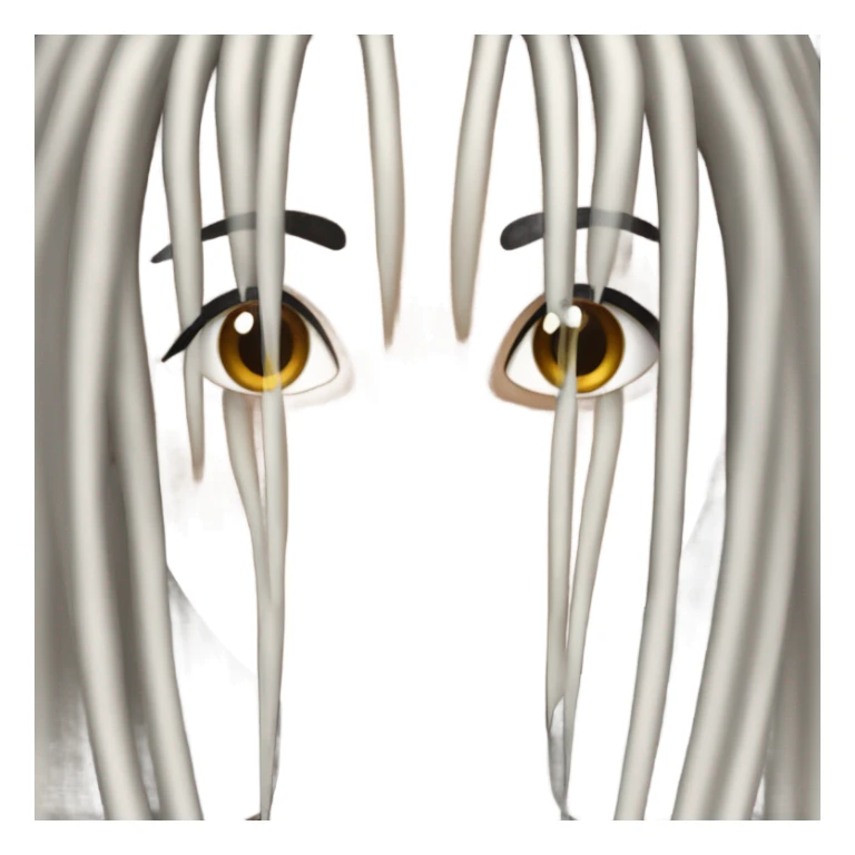 black woman with long black braids and lashes sticker