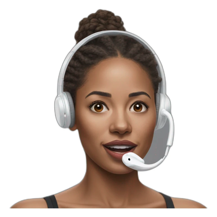 Hyper-realistic painting lejla losing airpod sticker