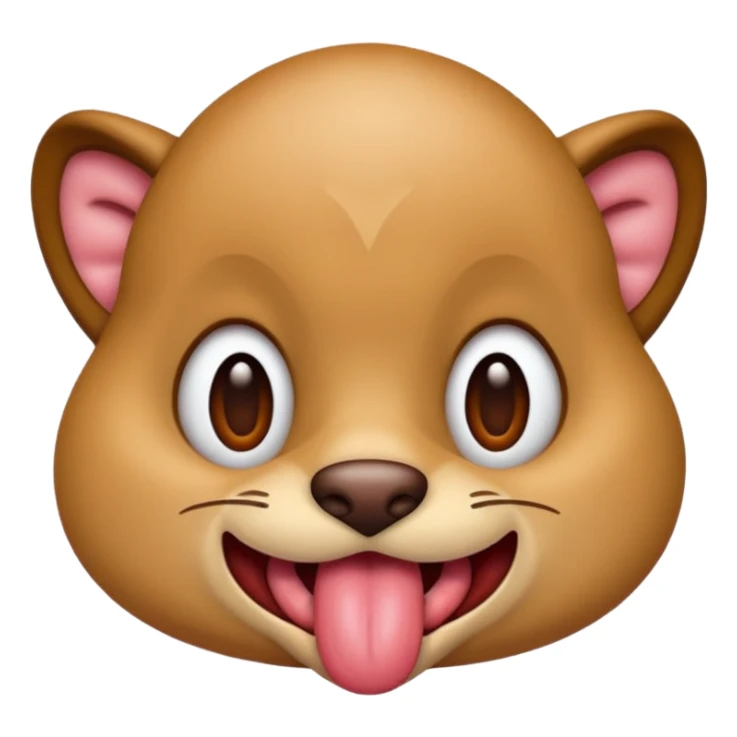 tongue out on the prowl to get you  sticker