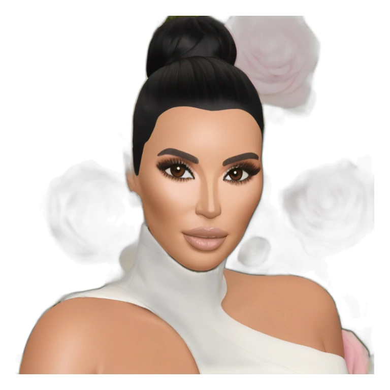 KIM kardashian wearing balenciaga at met gala sticker