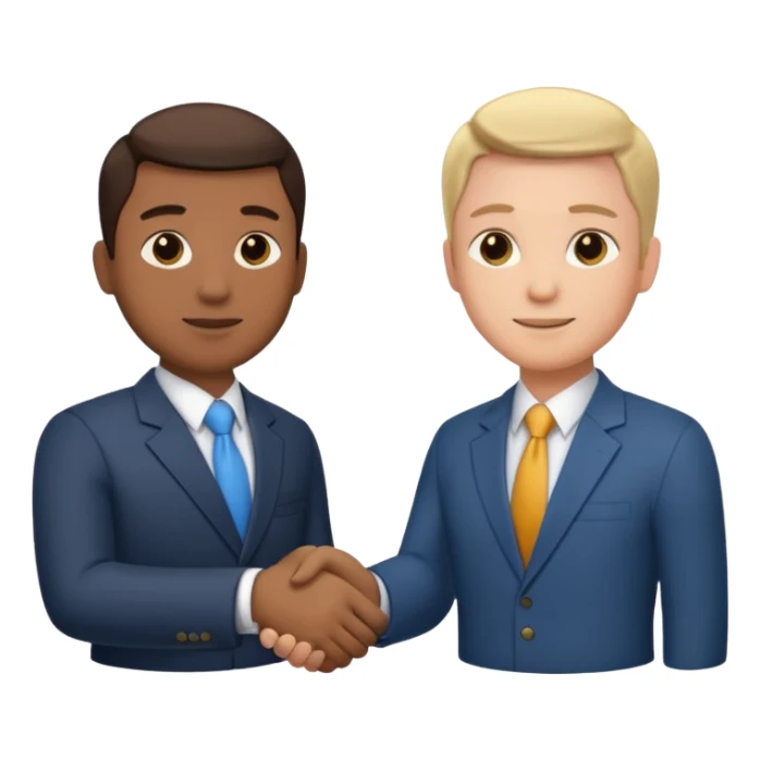 business handshake sticker