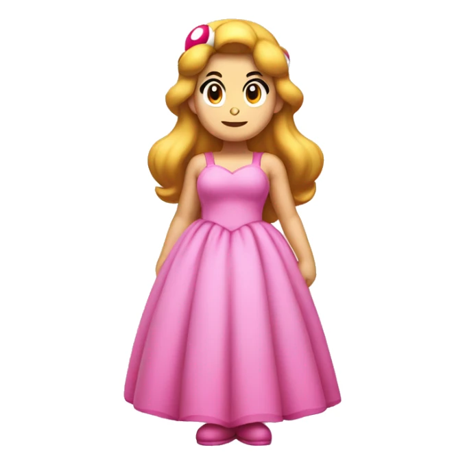Super mario wearing a pink dress sticker