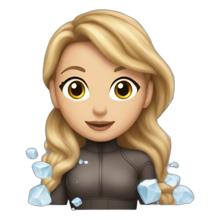 Mariah carey in an icecub sticker