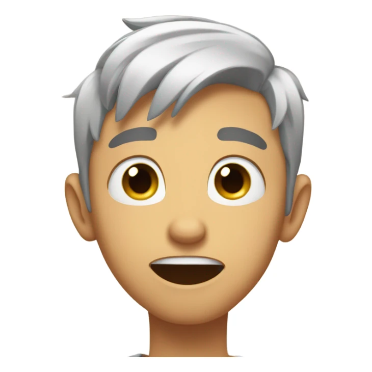 youtuber jaxi holding his face with both hands and looking up with hope sticker