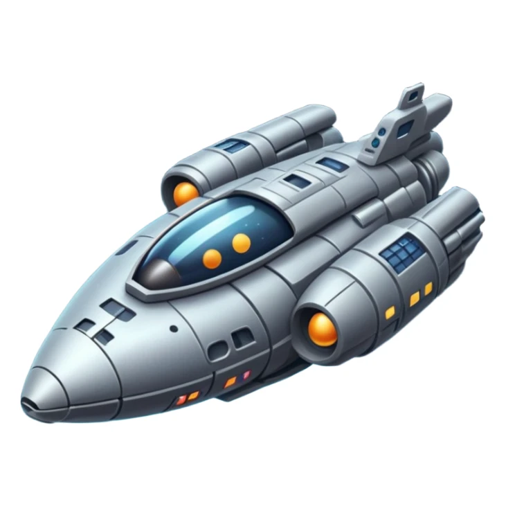 A spaceship an image of deep space, with planets stars an a galaxy, in a distopian future. sticker