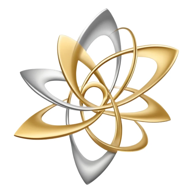 Ethereal floating abstract shapes with masculine energy aura, flowing movement, personal evolution symbol, minimal radiant forms sticker