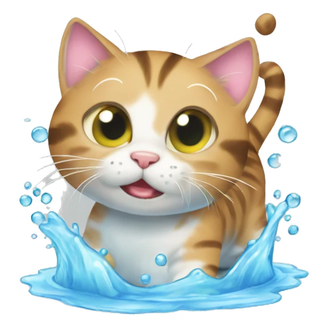 tabby cat
drink water
colored water
Cartoon
cute
action sticker