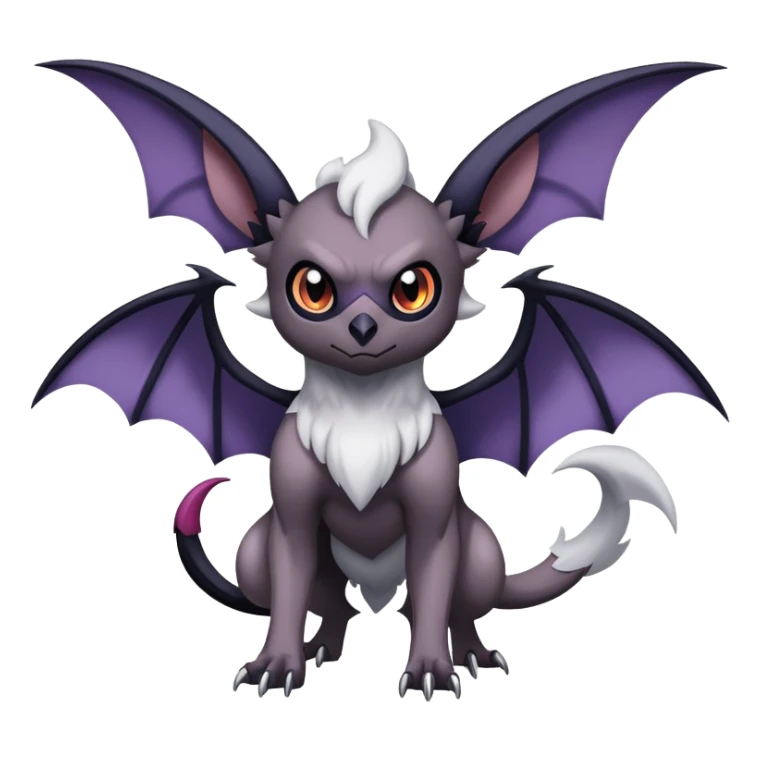 Absol-Noibat-Noivern-Hybrid (Full body) sticker