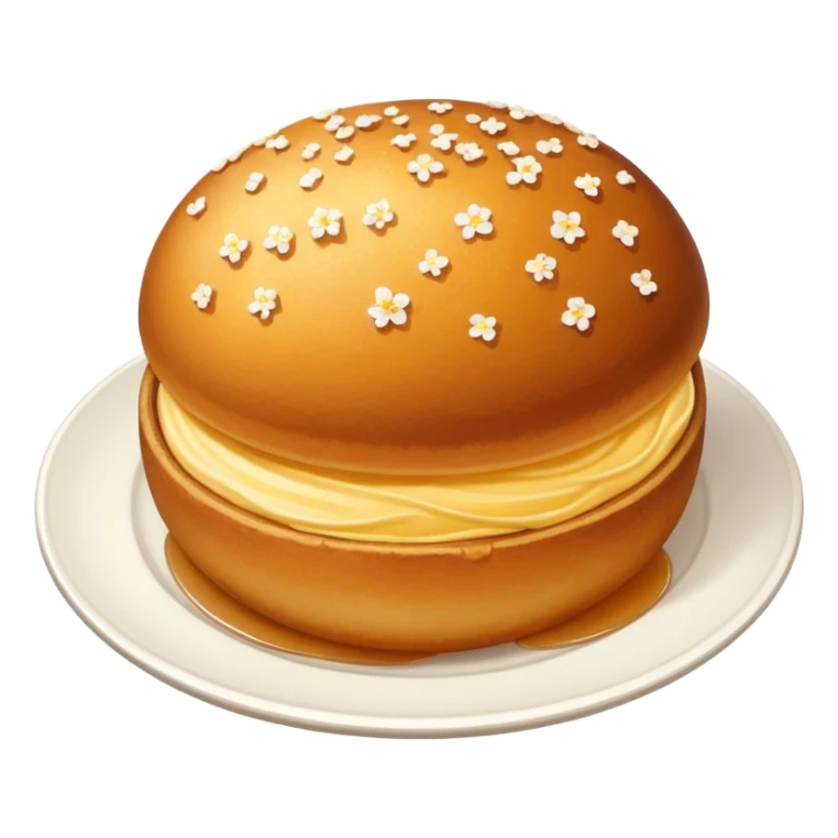 A portuguese cakes with the na e bola de Berlim  sticker