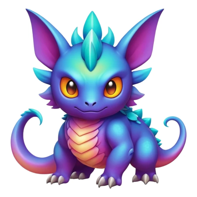 Epic legendary gradients aesthetic-scenery-Fakémon-creature sticker