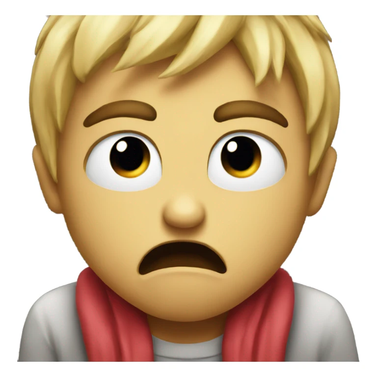 angry emoji but kissing sticker