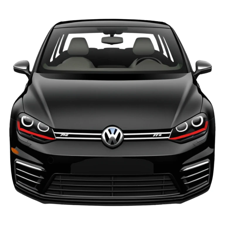 Black Edition Golf R MK7  with no red headlights or grill sticker