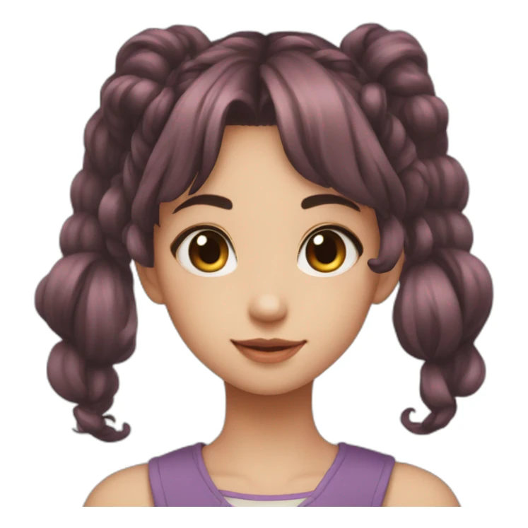 Twin Tails Beautiful Girl sticker