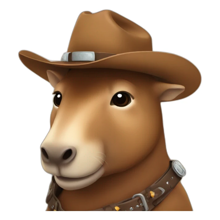 capibara cowboy sticker
