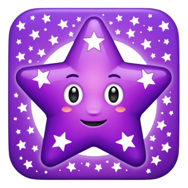 The word "banger" surrounded by purple stars sticker