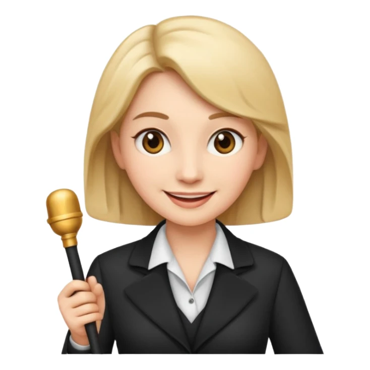 Female music conductor emoji sticker