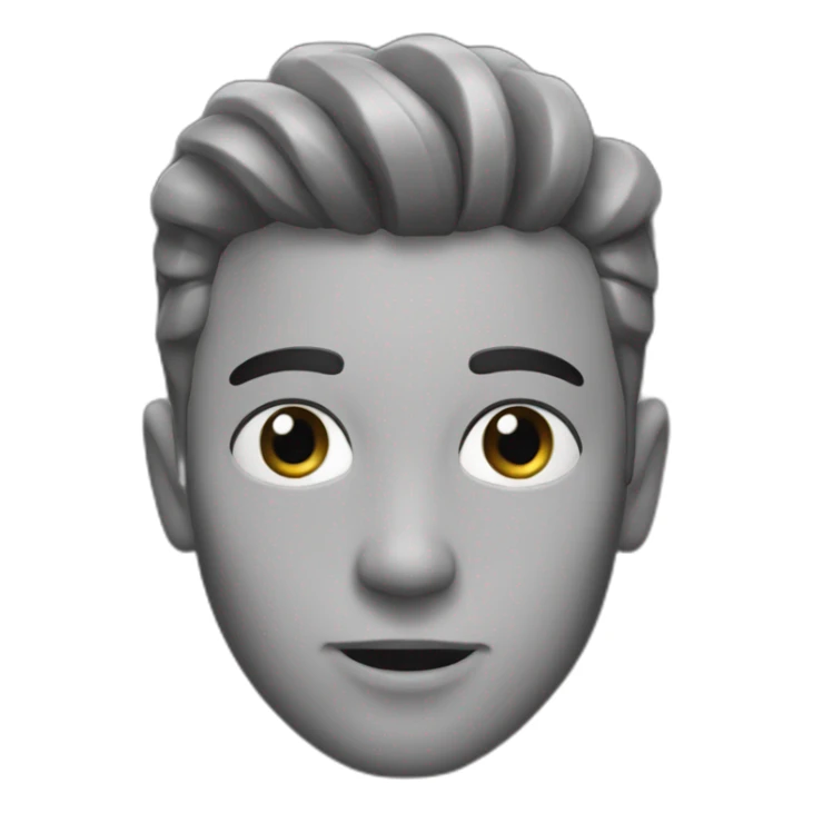 gigachad black and white sticker