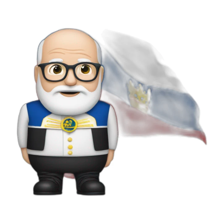 Frans Timmermans with Niedersachsen flag sticker