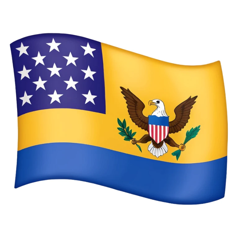 United States, Virgin Islands flag sticker