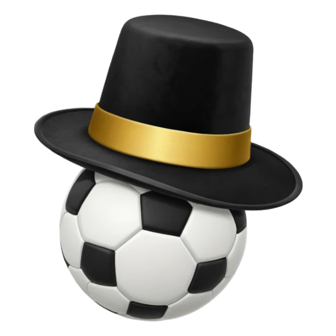 magician's hat soccer ball sticker