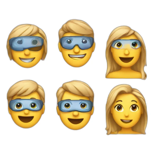create me a group of emojis that represent what customer service should be, one emoji for "we understand,  one for " peer driven." one for " support." sticker