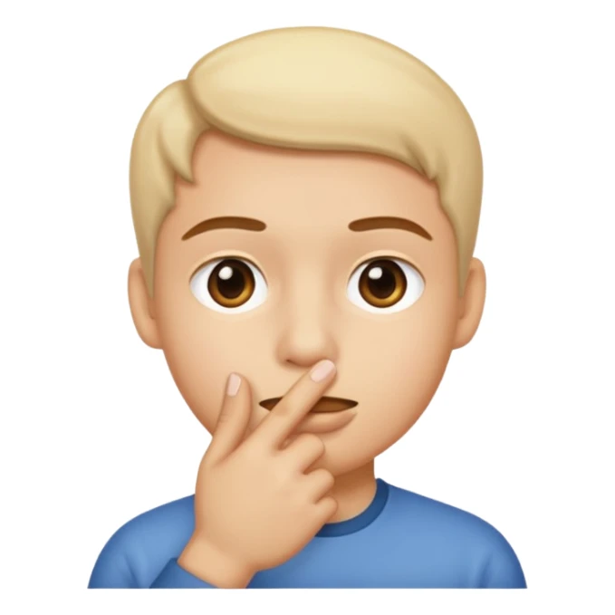 The hand of shushing emoji 🤫  sticker