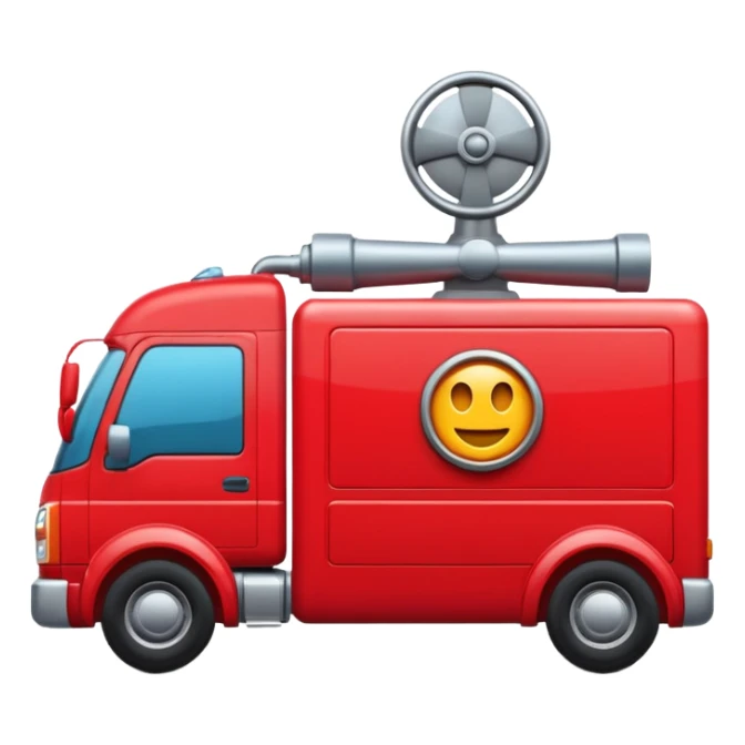 Camion avec des gyropahre sticker