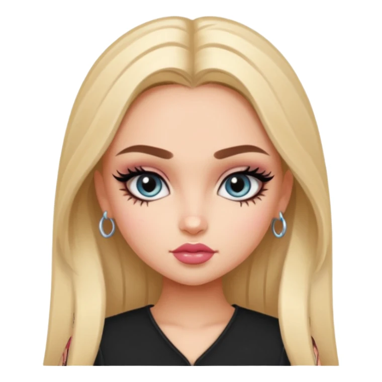 baltic christian, girly bratz baddie, beautiful eyes, eyeliner sticker