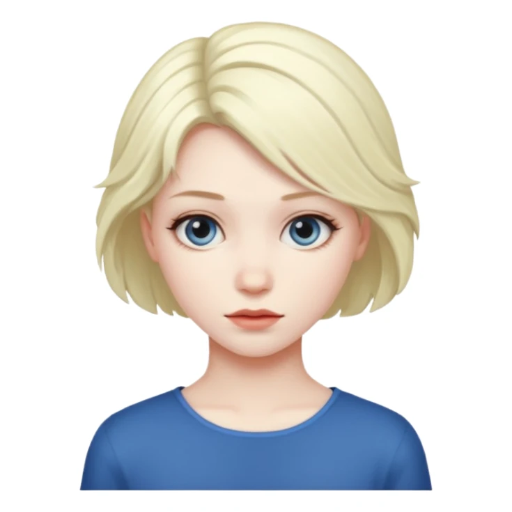 scene girl with scene hair sticker