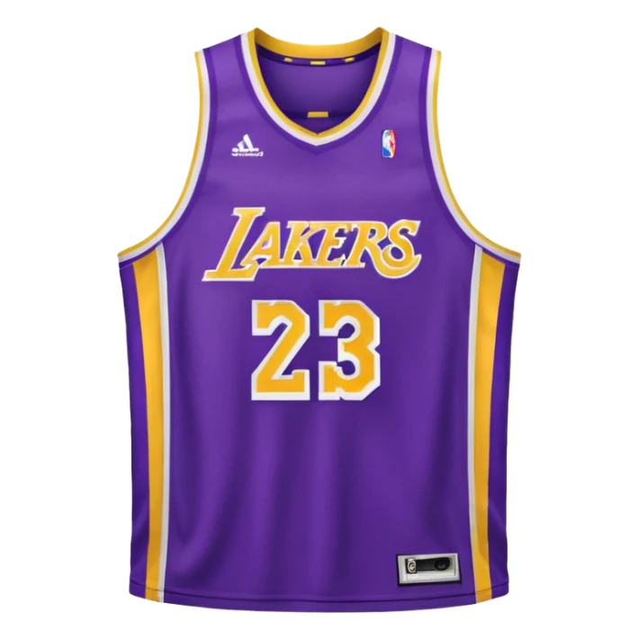 los angeles lakers jersey sticker