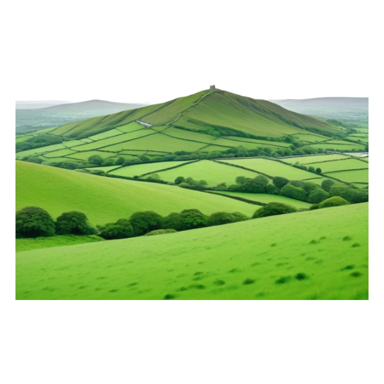 Cinematic realistic landscape of Ireland sticker
