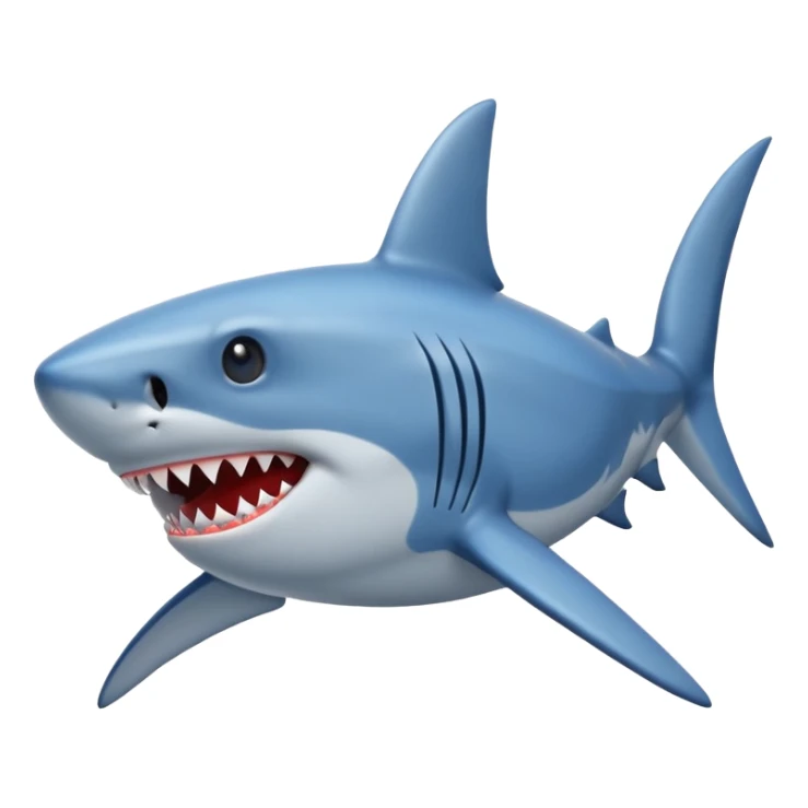 Shark with big stars in the eyes  sticker