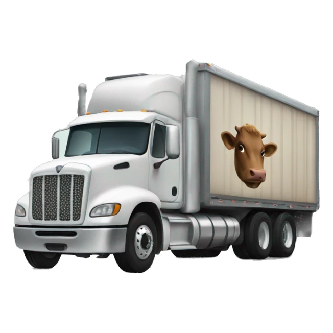 Cattle semi truck  sticker