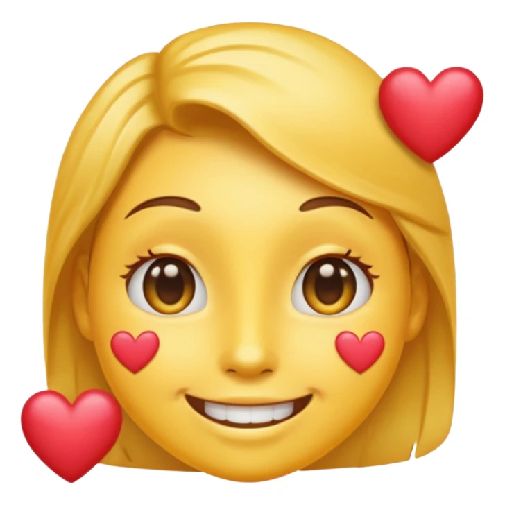 Smiling With Hearts emoji sticker