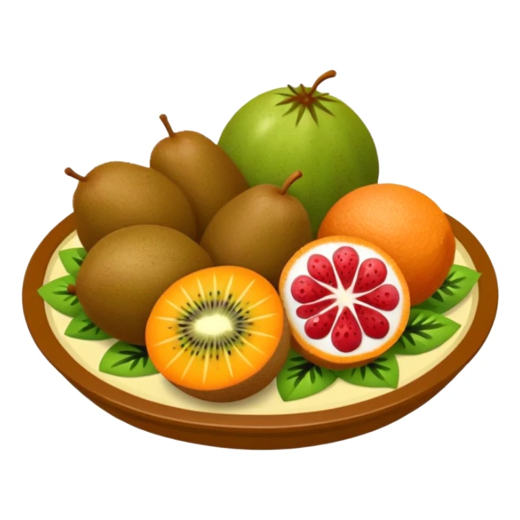 Crie uma bandeja de frutas e salgados coxinha e pão e lasanha sucos drink sticker