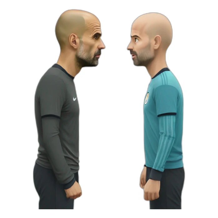 pep guardiola erik ten hag face to face sticker
