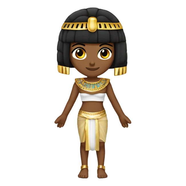 PERSONA DE PIEL CLARITA VESTIDA DE CLEOPATRA sticker