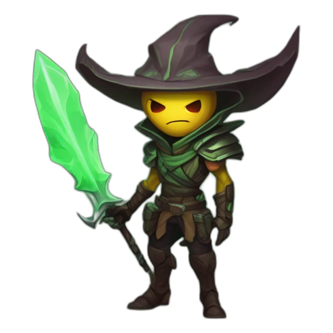 alien demon hunter scifi roguelike rpg style inspired by slay the spire digital art sticker