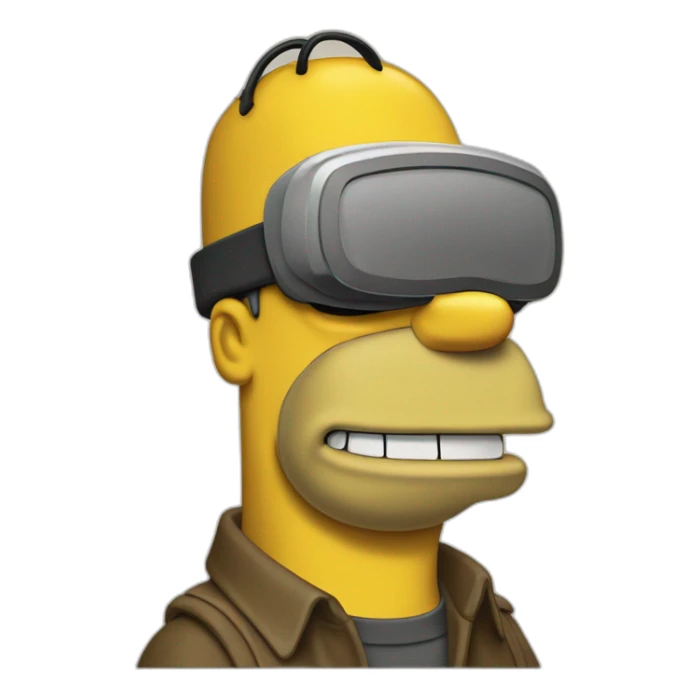 Homer simpson as Metro-Goldwyn-Mayer lion sticker