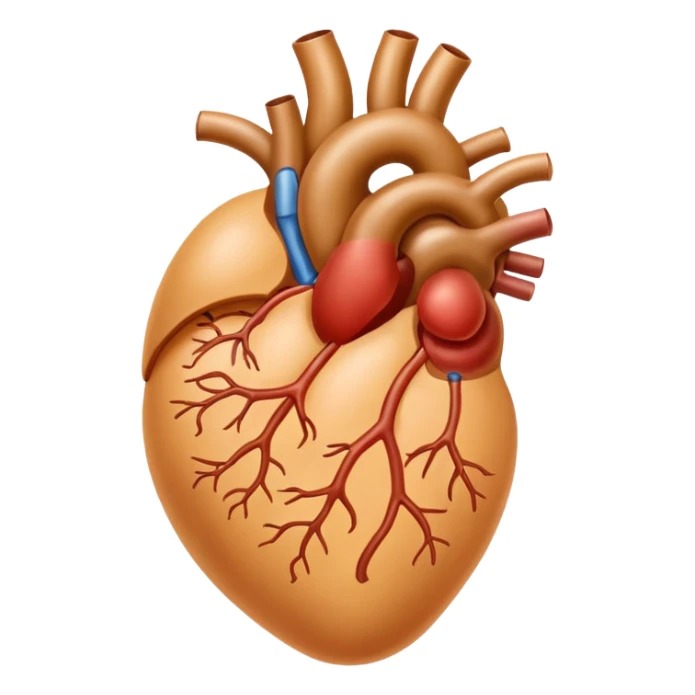 Human kidney medical image in professional look sticker