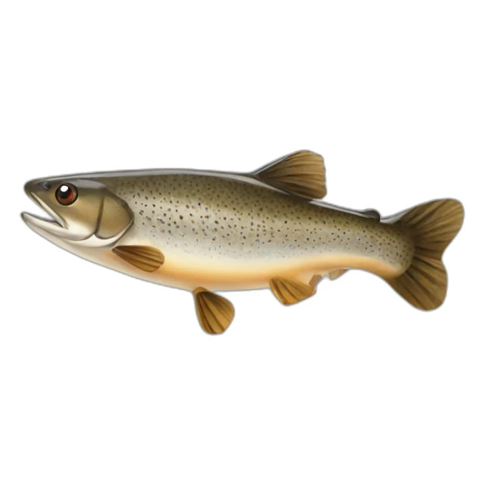 Raccoon trout sticker