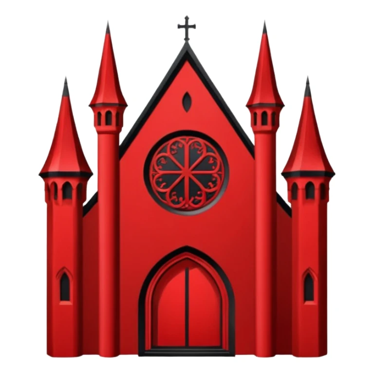 Flat vector  No gradients  Deep red (#7A0F1E)  Transparent background  High contrast  Clean gothic aesthetic  Designed to be readable at 128x128px sticker