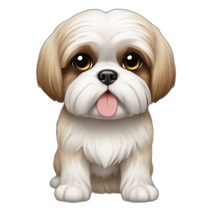 Dog American Shih Tzu full-body sticker