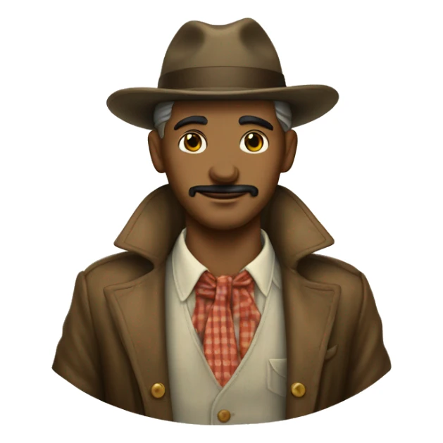 hombre vistiendo ropa vintage sticker