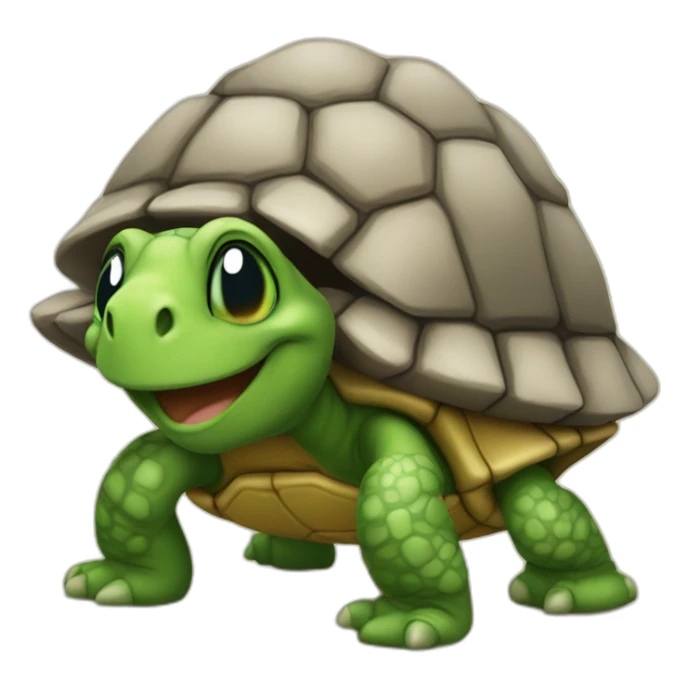 Une Tortue fais un fuck you sticker