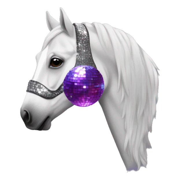 horse cover like disco ball sticker