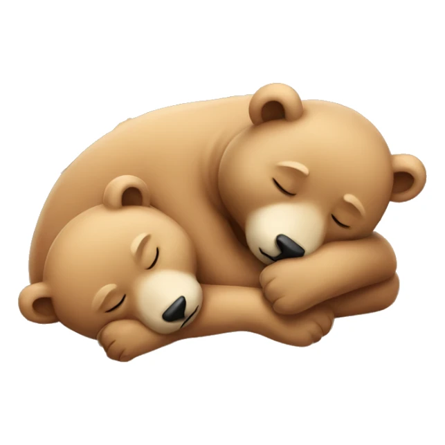 Sleeping bears sticker